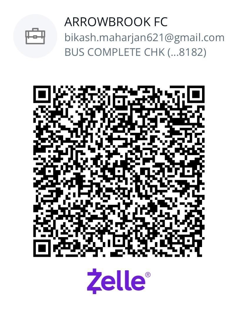 Arrowbrook FC Zelle donation QR code